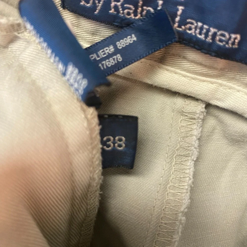 Polo Ralph Lauren Men's Shorts Size 38 Khaki Classic Chino Cotton